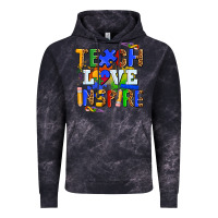 Cloud Black teach love inspire Vintage Hoodie - AdoDesignShop