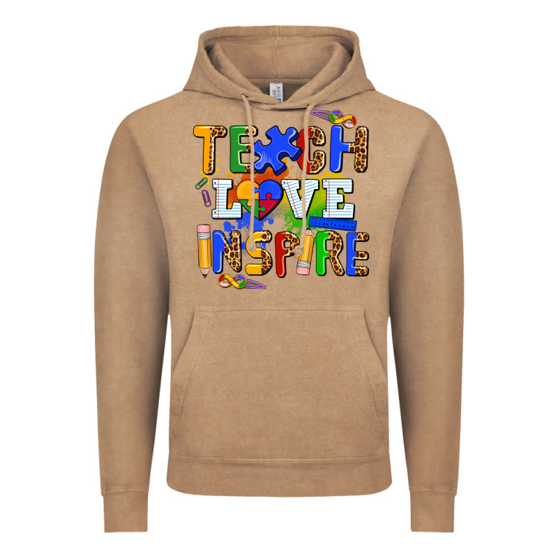 Teach Love Inspire Vintage Hoodie by AdoDesignShop | Teevron