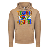 Vintage Coffee teach love inspire Vintage Hoodie - AdoDesignShop