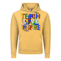 Vintage Mustard teach love inspire Vintage Hoodie - AdoDesignShop