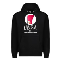 Black Libra Zodiac Sign Horoscope Birth Gift Girl Premium Hoodie - Bettercallsaul