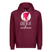 Burgundy Libra Zodiac Sign Horoscope Birth Gift Girl Premium Hoodie - Bettercallsaul