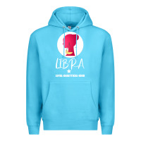 Ocean Blue Libra Zodiac Sign Horoscope Birth Gift Girl Premium Hoodie - Bettercallsaul