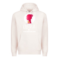 Pale Pink Libra Zodiac Sign Horoscope Birth Gift Girl Premium Hoodie - Bettercallsaul