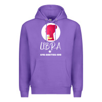 Purple Libra Zodiac Sign Horoscope Birth Gift Girl Premium Hoodie - Bettercallsaul