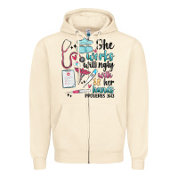 Sandshell she works willingly with her hands Zipper Hoodie - MaliasSmallBusiness