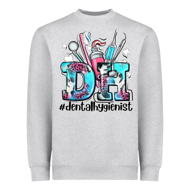 D H Dental Hygienist Heavyweight Sweatshirt by AdoDesignShop | Teevron
