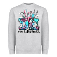 Heather Grey d h dental hygienist Heavyweight Sweatshirt - AdoDesignShop