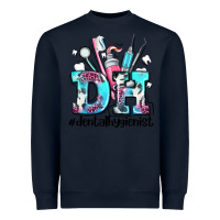 Navy d h dental hygienist Heavyweight Sweatshirt - AdoDesignShop