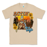 Mushroom actinup with cowgirl Classic Tee - NancyCooperArtShop