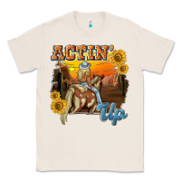 Natural actinup with cowgirl Classic Tee - NancyCooperArtShop