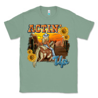 Sage actinup with cowgirl Classic Tee - NancyCooperArtShop