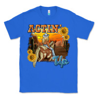 True Royal actinup with cowgirl Classic Tee - NancyCooperArtShop