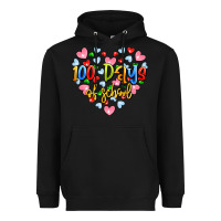 Black 100 days of school Heavyweight Hoodie - Artiststas