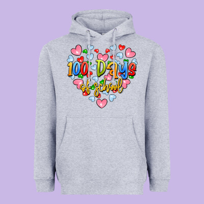 100 Days Of School Heavyweight Hoodie Designed By Artiststas