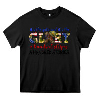 Black its the guts and its the glory a hundred stripes Heavy Core Tee - texasbilliewilder