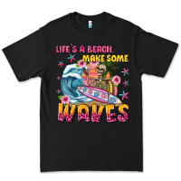 Black lifes a beach make some waves Premium Tee - texasbilliewilder