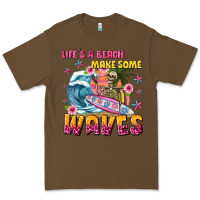 Cacao lifes a beach make some waves Premium Tee - texasbilliewilder