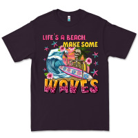 Plum lifes a beach make some waves Premium Tee - texasbilliewilder