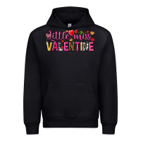 Black Little miss Valentine Urban Hoodie - HowdyJamesFarm