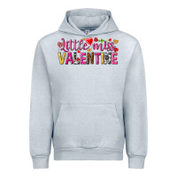 Heather Grey Little miss Valentine Urban Hoodie - HowdyJamesFarm