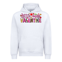 White Little miss Valentine Urban Hoodie - HowdyJamesFarm