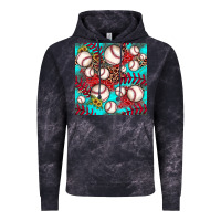 Cloud Black baseball leopard turquoise sunflower seamless pattern Vintage Hoodie - JahusDesignShop