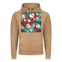 Vintage Camel baseball leopard turquoise sunflower seamless pattern Vintage Hoodie - JahusDesignShop