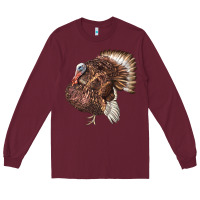 Burgundy Bourbon Red Turkey Long Sleeve Tee - LillyAllenDesigns