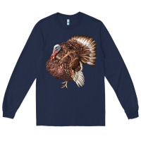 Navy Bourbon Red Turkey Long Sleeve Tee - LillyAllenDesigns