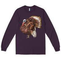 Plum Bourbon Red Turkey Long Sleeve Tee - LillyAllenDesigns