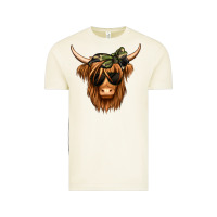 Vintage Arctic camouflage long haired cow Vintage Tee - Jasminsmagicworld