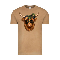 Vintage Camel camouflage long haired cow Vintage Tee - Jasminsmagicworld