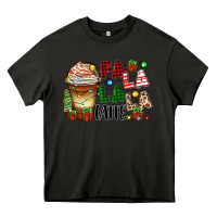 Asphalt fa la la la latte Heavy Core Tee - Zillion Design Studio