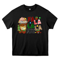 Black fa la la la latte Heavy Core Tee - Zillion Design Studio