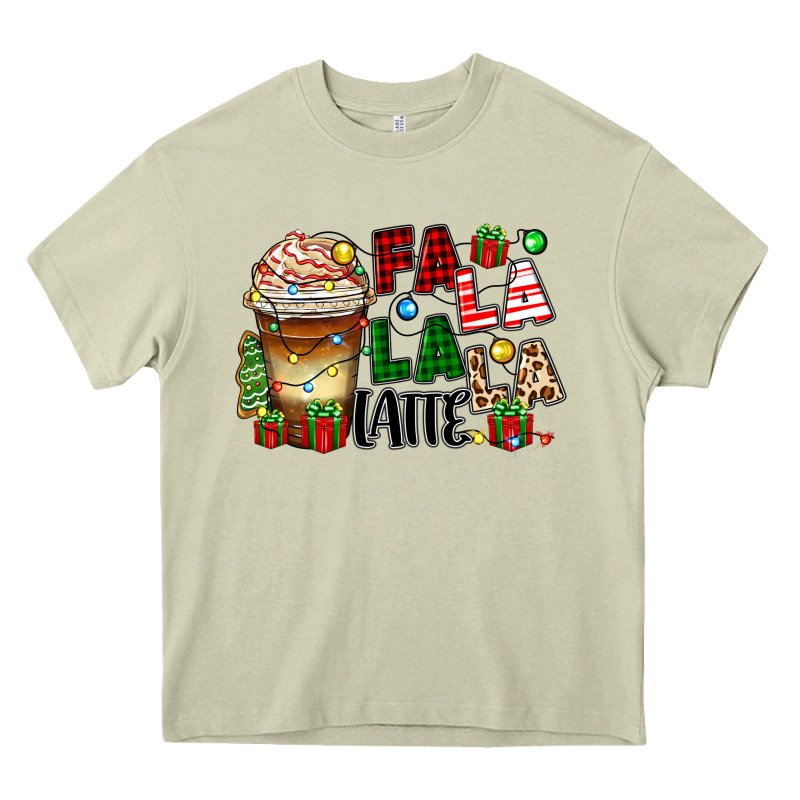 Fa La La La Latte Heavy Core Tee by Zillion Design Studio | Teevron