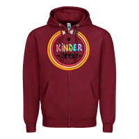 Burgundy kinder crew Zipper Hoodie - MaliasSmallBusiness