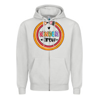 Dove Grey kinder crew Zipper Hoodie - MaliasSmallBusiness