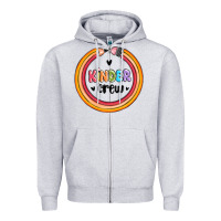 Heather Grey kinder crew Zipper Hoodie - MaliasSmallBusiness