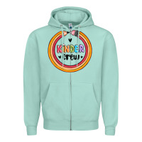 Seafoam kinder crew Zipper Hoodie - MaliasSmallBusiness