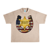 French Oak sheriff american flag Urban Heavy Tee - JahusDesignShop