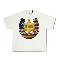 Pistachio sheriff american flag Urban Heavy Tee - JahusDesignShop