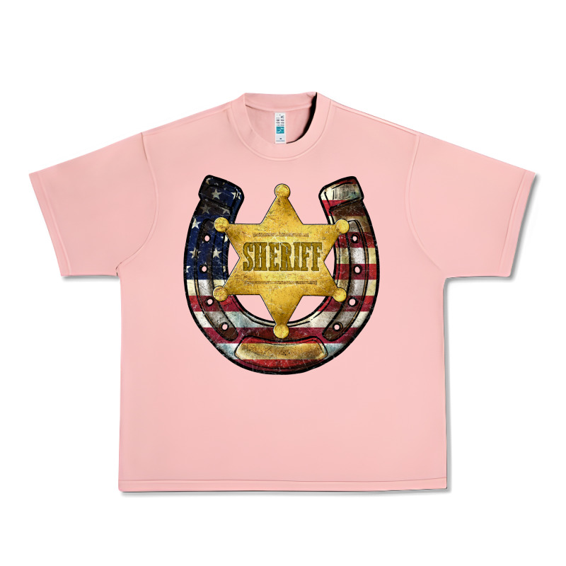 Sheriff American Flag Urban Heavy Tee by JahusDesignShop | Teevron