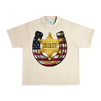 Sandshell sheriff american flag Urban Heavy Tee - JahusDesignShop