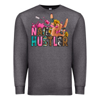 Charcoal Heather nail hustler Premium Sweatshirt - Jasminsmagicworld