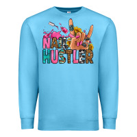 Ocean Blue nail hustler Premium Sweatshirt - Jasminsmagicworld