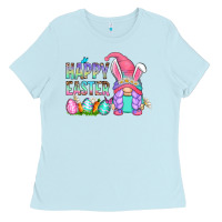 Baby Blue happy easter gnomes Ladies Tee - Zillion Design Studio