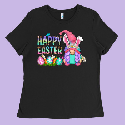 Happy Easter Gnomes Ladies Tee Designed By Zillion Design Studio