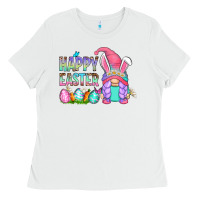 White happy easter gnomes Ladies Tee - Zillion Design Studio
