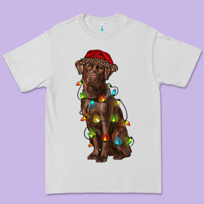 Christmas Labrador Retriever Premium Tee Designed By Ranaportraitstore